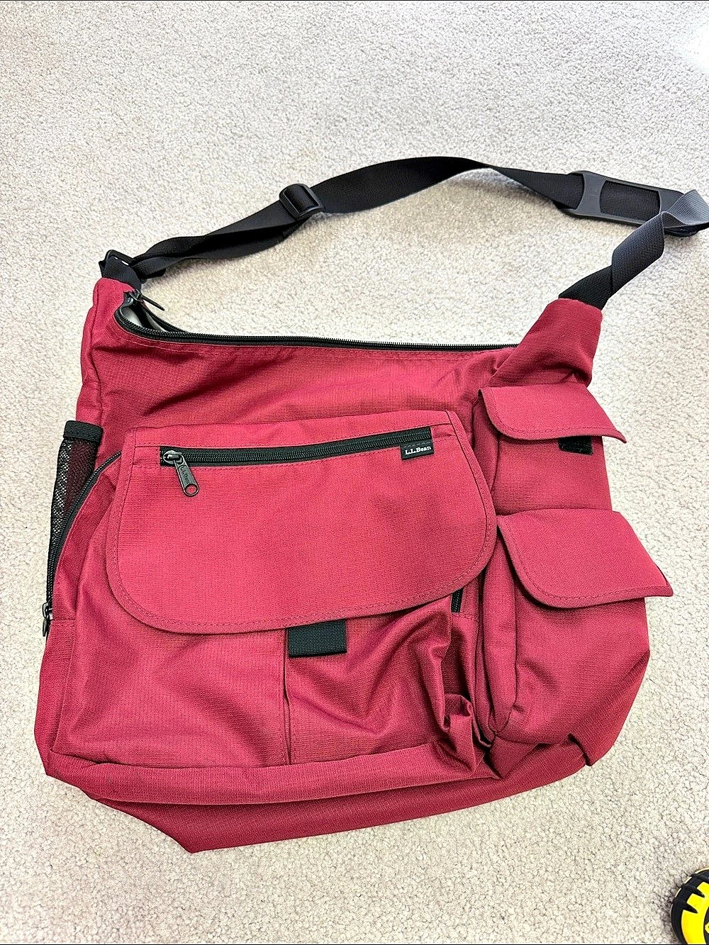 L.L.Bean Multi-Pocket Backpack in Red